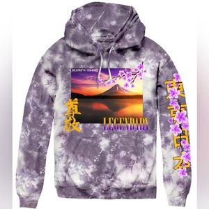 LEGENDARY MT FUJI SUNSET HOODIE-BIG SIZE